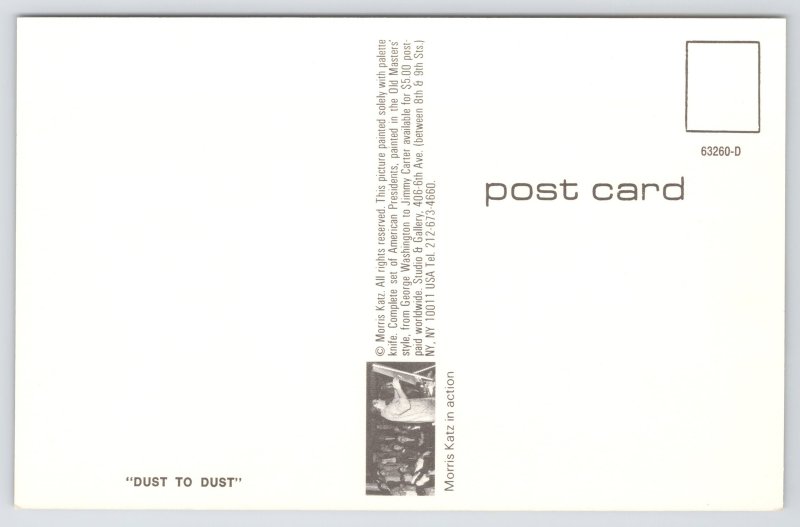 Morris Katz~Dust to Dust~Arches & Arbor~Vintage Postcard