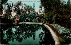 Vtg 1909 Reservoir Smiley Heights Redlands California CA Postcard