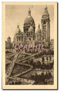 Old Postcard Paris Basilica De Montmartre