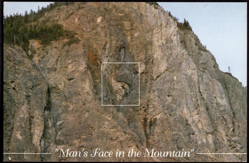 Newfoundland CORNER BROOK Man's Face in the Mountain - Cont'l