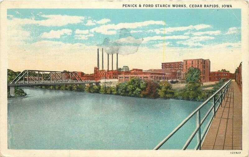 Iowa Cedar Rapids Penick & Ford Starch Works Postcard Acme Greeting 22-11477