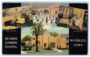 c1940 Kearns Garden Chapel Commercial Street Multiview Waterloo Iowa IA Postcard