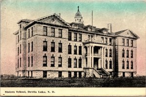 Postcard Sisters School in Devils Lake, North Dakota~136830