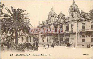 Old Postcard MONTE CARLO Entree Casino