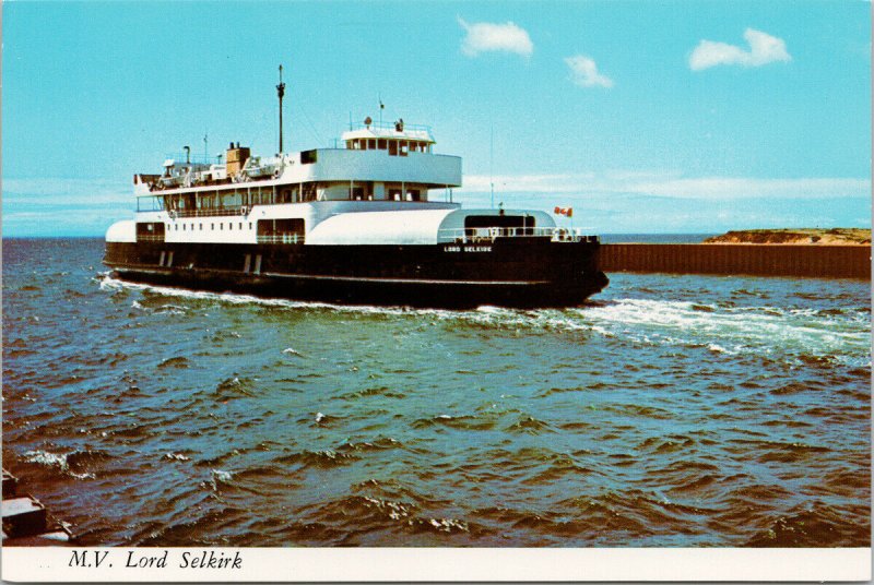 MV 'Lord Selkirk' Ferry Ship PEI NS Prince Edward Island Postcard F59