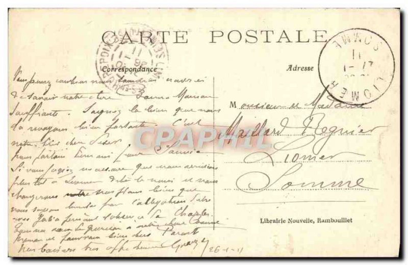 Postcard Old Bonnelles Chateau De Bissy