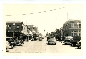 WA - Port Angeles. Street Scene at East First & Laurel Street ca 1940  RPPC