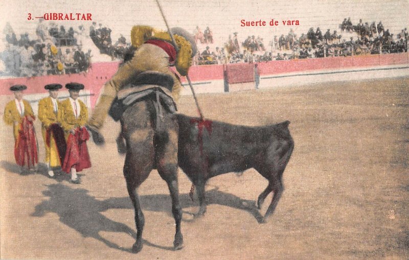 US3091 Spain Gibraltar Suerte de Vara Bull Fight corrida