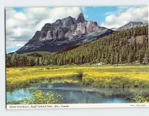 Postcard Mount Eisenhower Banff National Park Alberta Canada