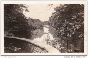 Indiana Marshall Sunset Point Trail Turkey Run 1937 Real Photo