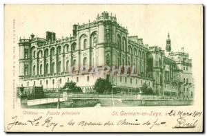 Postcard Old St Germain En Laye Chateau Main Facade