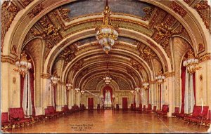 Postcard The Grand Ballroom at Hotel La Salle in Chicago, Illinois