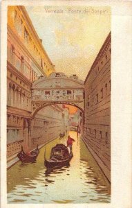 Italy, Venezia, Ponte dei Sospiri,  artist drawn