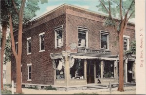 Mooers NY CH Humphrey Drug Store New York Unused Postcard G89