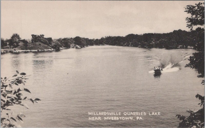 Postcard Millardsville Quarries Lake Near Myerstown PA