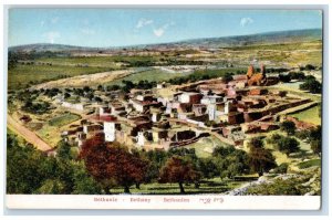 c1910's Bird's Eye View Of Bethany Bethanien Israel Unposted Antique Postcard