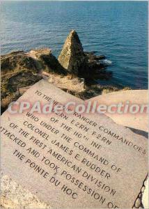 Modern Postcard Pointe du Hoc to the memory of the commandos of the 16th regi...