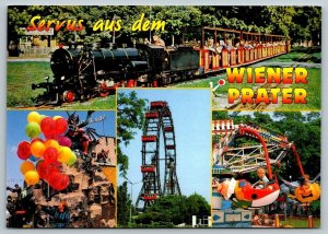 Vienna  Austria  Wiener Prater  Ferris Wheel  Postcard