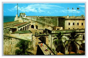 Entrada Castillo El Morro San Juan Puerto Rico UNP Chrome Postcard Z7