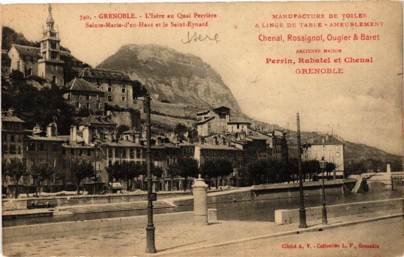 CPA GRENOBLE - L'Isere au Quai Perriere Ste-MARIE-d'en-Haut et... (244050)