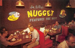 Jim Kelley's Nugget Casino RENO, NV Restaurant Interior c1950s Vintage Postcard