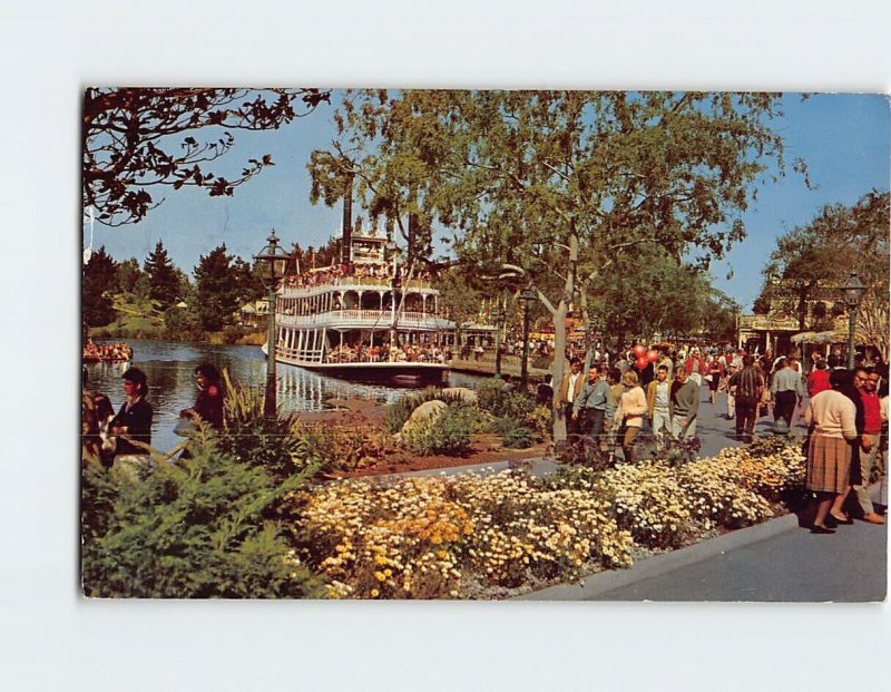 Postcard Mark Twain, Frontierland, Disneyland Park, Anaheim, California