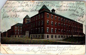 Postcard SCHOOL SCENE Indianapolis Indiana IN AK7011