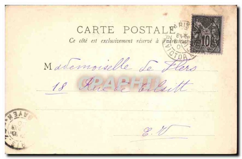 Old Postcard Paris Arc de Triomphe du Carrousel