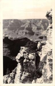 Grand Canyon Arizona Birdseye View Real Photo Antique Postcard K29346