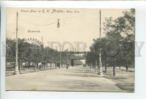 432712 Austria Vienna WIEN upper alley ferris wheel Vintage postcard