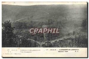 Old Postcard Clermont en Argonne View of & # 39ensemble Army