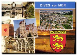 Modern Postcard Dives sur Mer Calvados Lion various Views