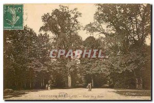 Old Postcard Saint Germain Laye Church Roads