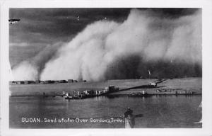 Sudab Africa. Sand Storm (Haboob) Over Gordon's Tree Real Photo Postcard