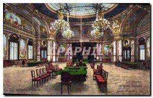 Old Postcard Monte Carlo Casino the room Schmit