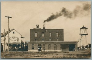 HUMESTON IA WHOLESALE SHIPPER BUTTER POULTRY ANTIQUE REAL PHOTO POSTCARD RPPC