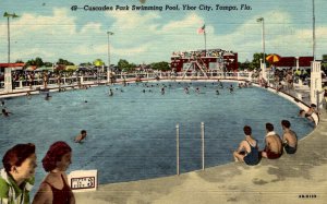 Tampa, Florida - The Cuscaden Park Swiming Pool - Ybor City - in the 1940s