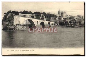 Old Postcard Panorama Avignon