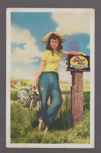 Sturgeon Bay WISCONSIN 1946 ADVERTISING Dairy Milk THE SURGE MILKER Milkmaid!