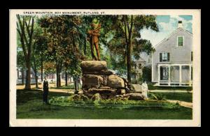 GREEN MOUNTAIN BOY MONUMENT RUTLAND VERMONT