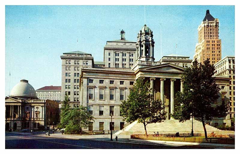 Postcard COURT HOUSE SCENE New York City New York NY AS1157