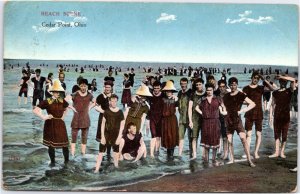 postcard Ohio Cedar Point Beach Scene