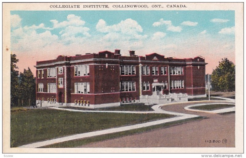 COLLINGWOOD, Ontario, Canada; Collegiate Institute, 10-20s