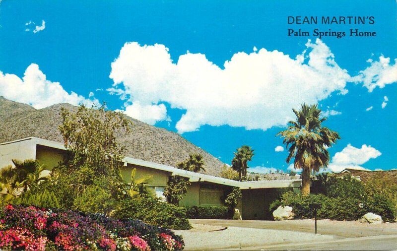 Postcard United States Palm Springs California Dean Martin's home