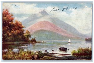 1908 Innisfallen Killarney Ireland Boat Bird River Oilette Tuck Art Postcard 
