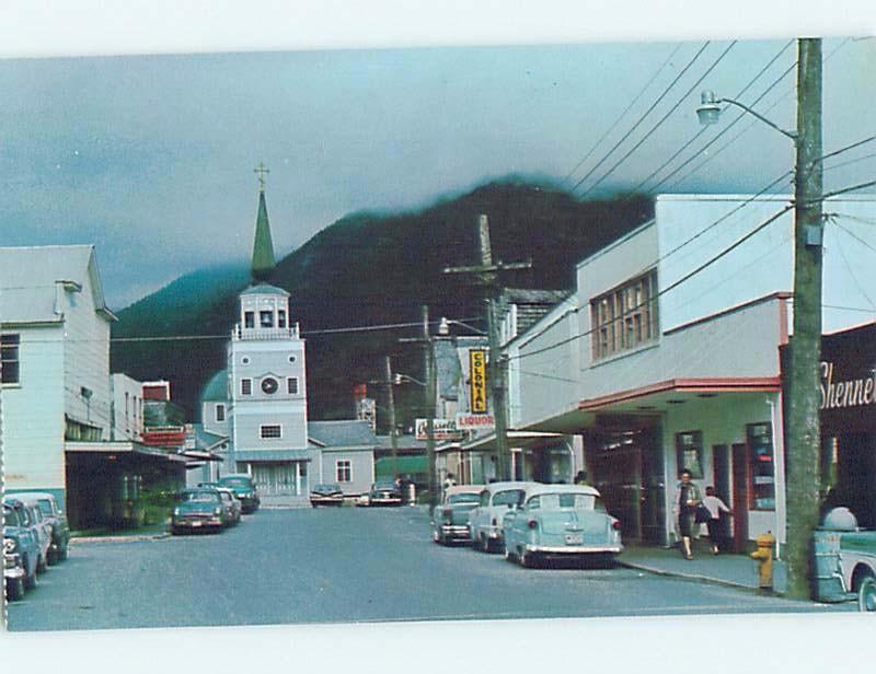 Unused Pre-1980 STREET SCENE Sitka Alaska AK hp1909