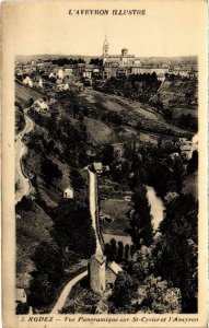 CPA RODEZ - Vue panoramique sur St-Cyrice et l'Aveyron (109373)