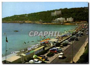 Postcard Moderne Menton Cap Martin beaches and Cape Camoles