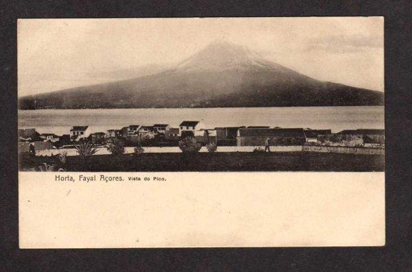 Azores Horta Fayal Acores Vista do Pico Postcard Bilhete Postal Portugal