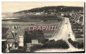 Old Postcard Deauville and Trouville Terrace